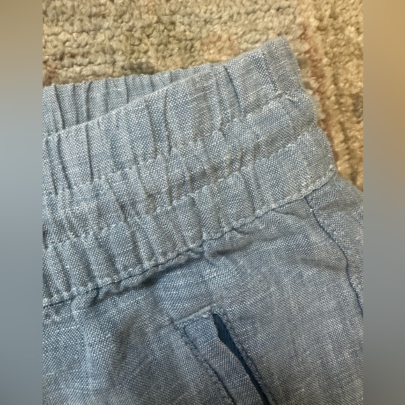 Athleta Retreat 100% Linen Joggers in Light Blue - Picture 7 of 10